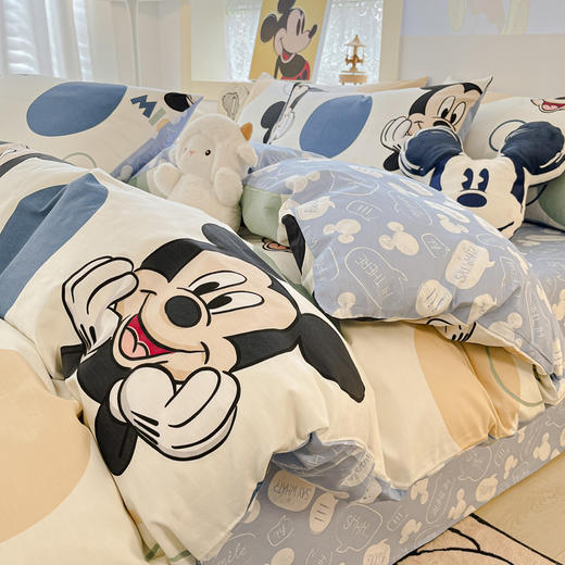 【床上用品】迪士尼纯棉四件套卡通全棉床单被罩床笠床上三件套被套 商品图2