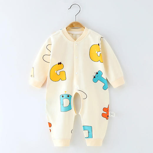 【可爱对襟婴幼儿纯棉连体衣】婴儿连体衣春夏秋冬四季款纯棉外穿宝宝内衣爬爬服睡衣新生儿衣服 商品图10