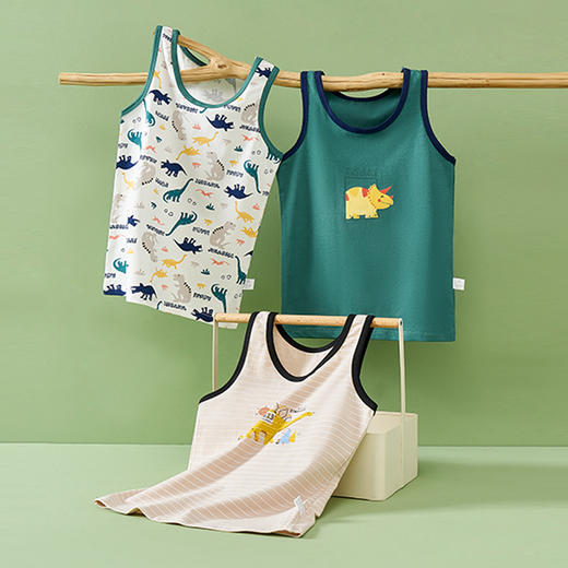 儿童背心男童春秋内穿夏季纯棉薄款小男孩宝宝内衣外穿中大童无袖_HLY 商品图5