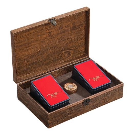 「铁观音木质礼盒装」高山兰香浓香铁观音茶叶礼盒装 送礼长辈250g小泡袋装春节送礼茶饮 商品图3