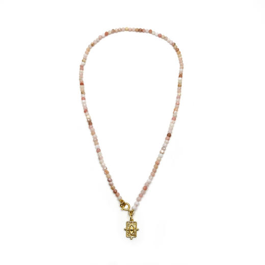 北京仓｜Barbóra-Mini Eye Tag-粉色蛋白石 项链［希腊设计师] 商品图1