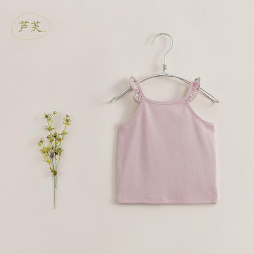 【马克珍妮 芦芙】新款夏装 女童弹力柔软针织背心230529 商品图3