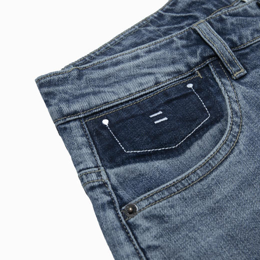 【断码清仓】HX 夏季水洗牛仔五分裤S207320019101短裤 商品图5