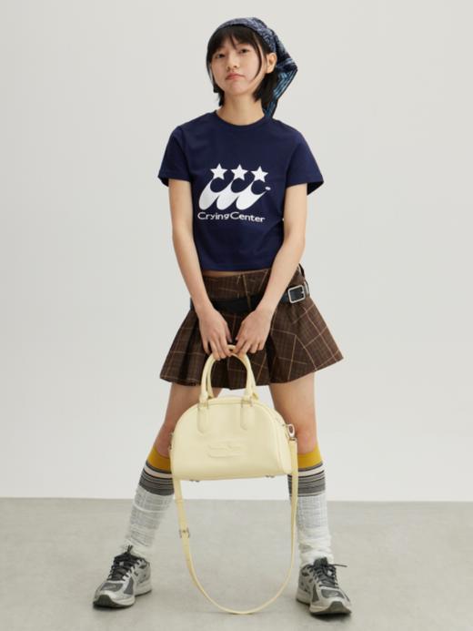 CryingCenter 多色彗星印花千禧纯棉圆领辣妹修身短款T恤 商品图2