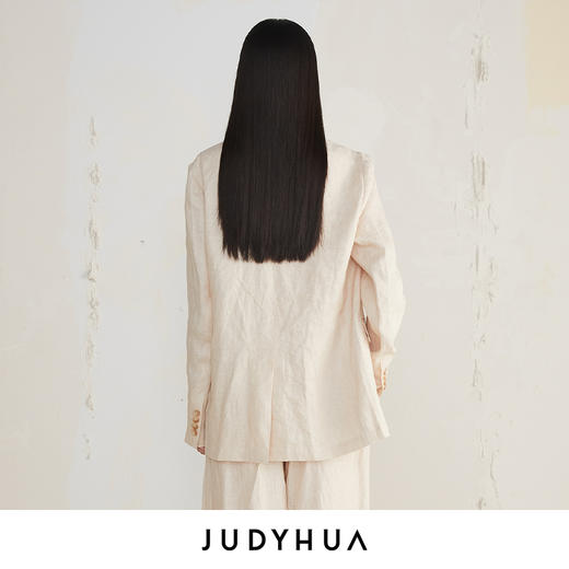 JUDYHUA 麻质极简口袋设计款西装 商品图2