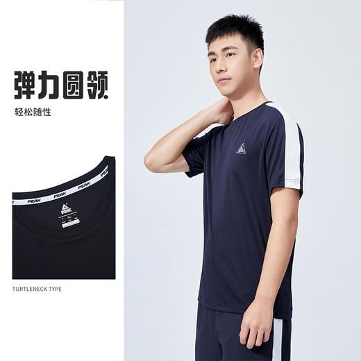 【两件套】男子运动套装夏季户外跑步男式t恤短裤休闲套装 商品图5