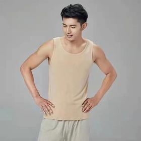 有机彩棉  男士背心