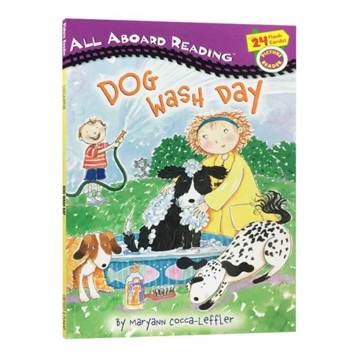 英文原版绘本 All Aboard Reading Dog Wash Day 洗狗D日 汪培珽一阶 英文版 进口英语原版书籍 商品图1