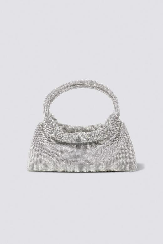 Jonathan Simkhai-ELLERIE CRYSTAL MINI BAG-Clear-乔纳森·希姆凯-女装-银色 商品图0