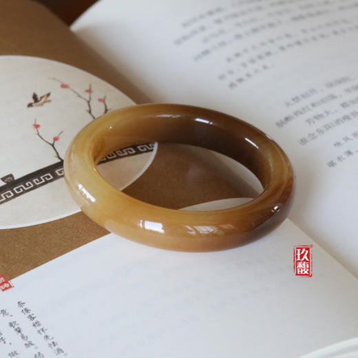 和田玉（糖白玉）手镯--平安镯51.5#（有特价不退换） 商品图0