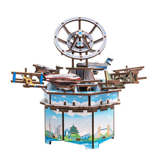 同趣 天空轨迹拼装八音盒 太空 生日礼物 商品图4