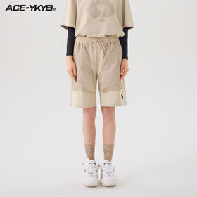 YKYB 23SS黑桃贴布字母短裤城市户外风宽松速干五分裤工装休闲裤