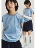 CryingCenter 丝绒法式袖合身正肩泪水蓝刺绣短袖 商品缩略图0