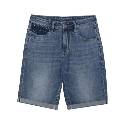 【断码清仓】HX 夏季水洗牛仔五分裤S207320019101短裤 商品图1