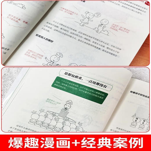 全4册 《1分钟漫画回话技巧+处事技巧+即兴演讲+社交礼仪》提高情商口才训练人际交往说话艺术书 商品图5