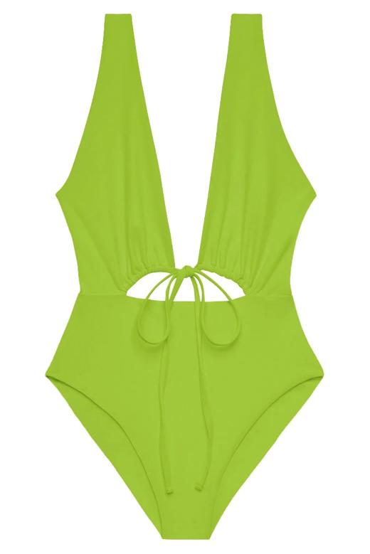 JADE Swim - Cava One Piece-LIME SHEEN - 女装连体泳衣 - 绿色 商品图0