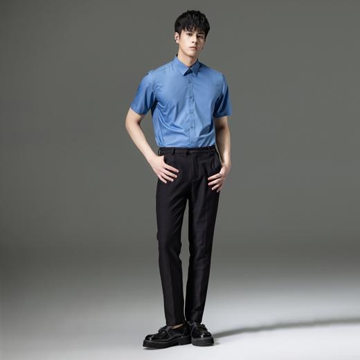 PINLI品立2023夏季新款纯色商务短袖衬衫竹纤维男士上衣休闲衬衣GD232113293——GDV232113293 商品图3
