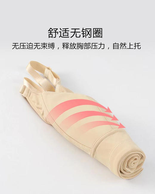 大胸显小，无痕光面，无光圈，舒适显瘦，紧实胸部，高弹无痕光面文胸 商品图5