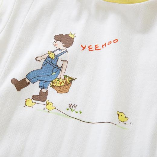 英氏儿童蛤衣23夏季新款婴儿短袖宝宝短蛤连体衣爬服YRHBJ2P233A 商品图2