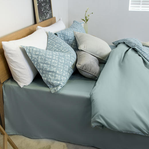 竹节纱色织四件套-清露 商品图2