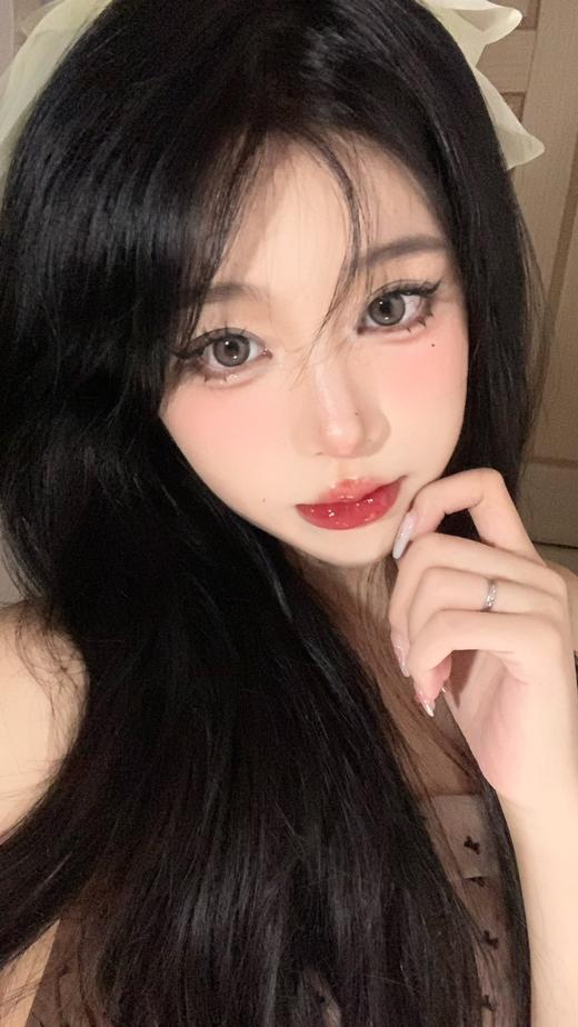 kikicon月抛 迷雾白茶 灰 14.5mm 2片装 含硅水凝胶 商品图5