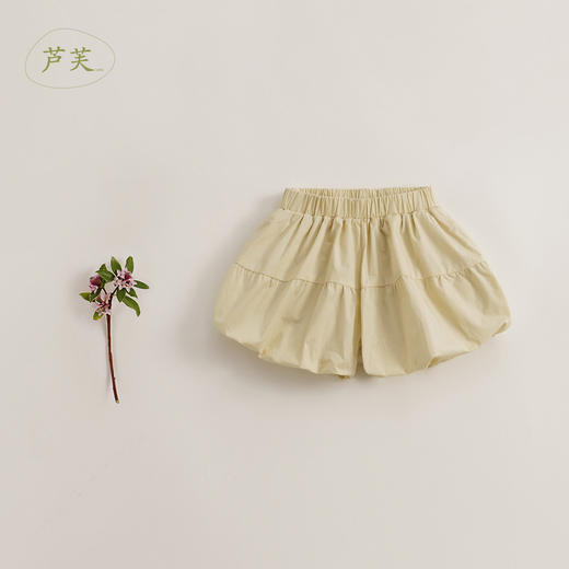 【马克珍妮 芦芙】新款夏装女童纯棉花苞短裤 儿童裤子230775 商品图1