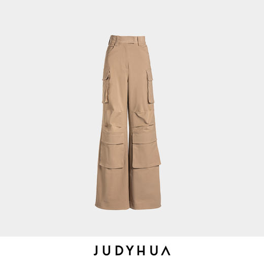JUDYHUA 口袋设计款工装直筒裤 商品图3