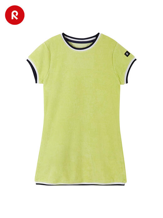 reima小女孩儿童裙子大童春夏新款海边时尚防晒短袖连衣裙 商品图1