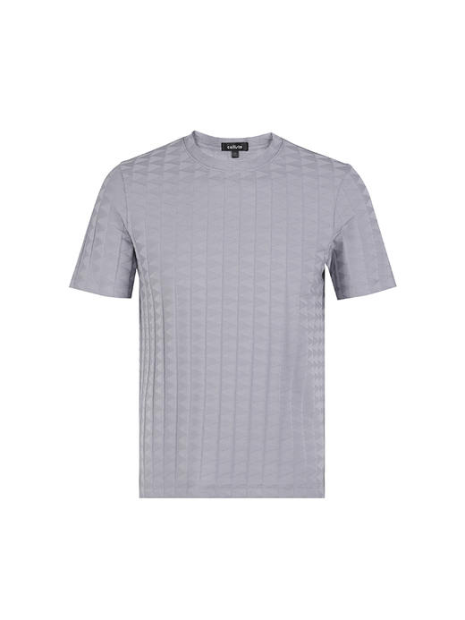 callisto浅灰棉混纺T恤 SSTSS091C 商品图3