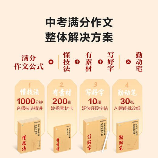中考满分作文公式 搞定中考语文核心知识模块 商品图2