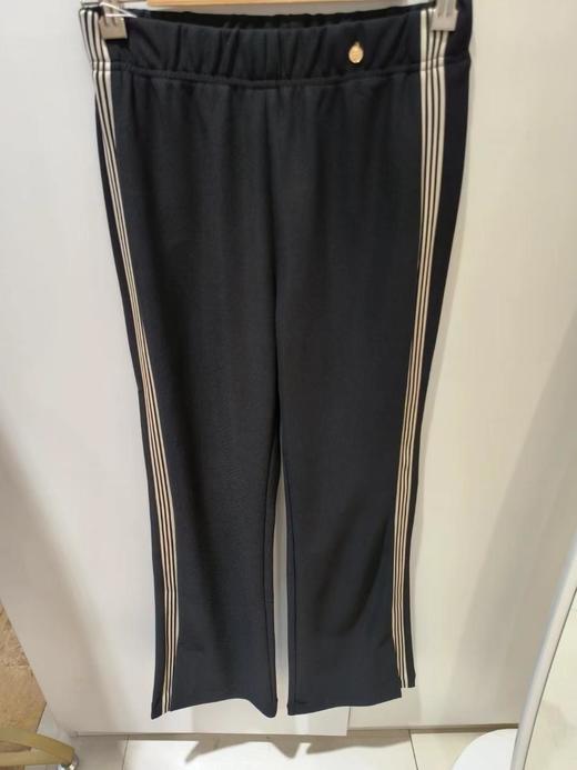 3楼康尼威直筒微喇休闲西裤货号23028黑色 商品图0