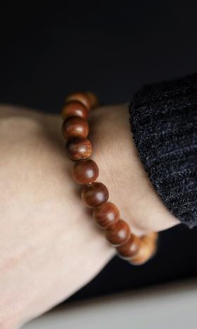 【青山特惠】10*11mm 沉水级黑肉印度迈索尔正区老山檀手串 L2