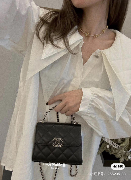 23P新款手柄kelly -黑色 商品图0