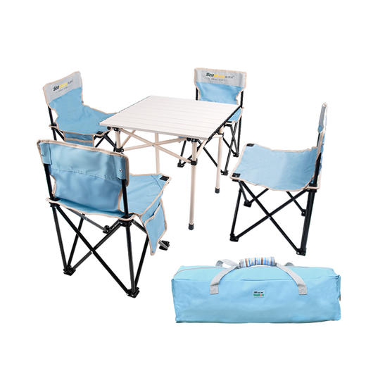 纵贯线户外折叠桌椅六件套ST-18 商品图0