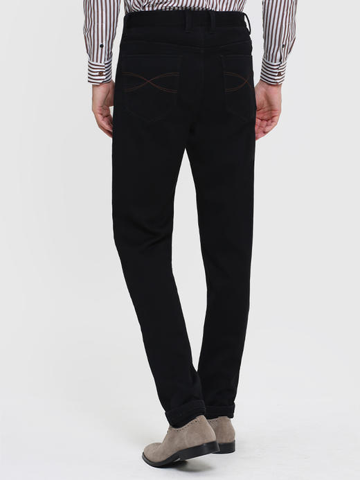 callisto黑色弹力棉休闲裤 FRJPW009C 商品图2