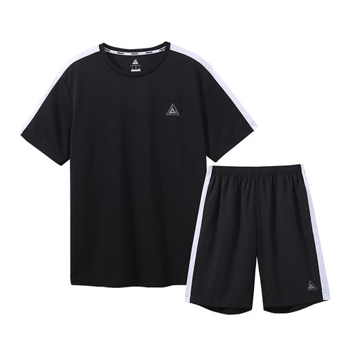 【两件套】男子运动套装夏季户外跑步男式t恤短裤休闲套装 商品图6