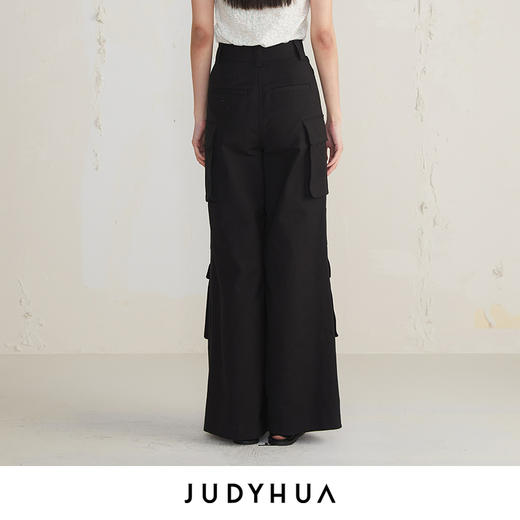 JUDYHUA 口袋设计款工装直筒裤 商品图6