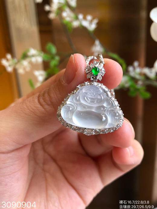 3090904，玻璃佛公吊坠。具体价格微信咨询 商品图5