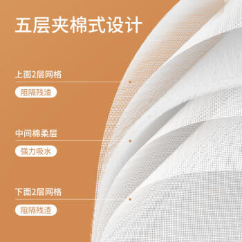 美丽雅洗碗专用抹布30*30cm*10片家用厨房洗碗巾强力吸水不易掉毛去污 商品图1