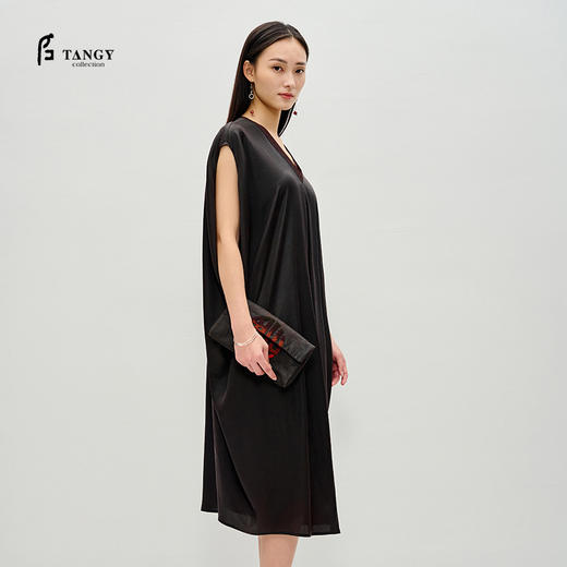 TANGY Collection/天意精品莨绸连衣裙 商品图0