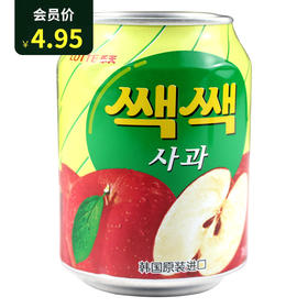 롯데쌕쌕사과 LOTTE乐天苹果汁238ml