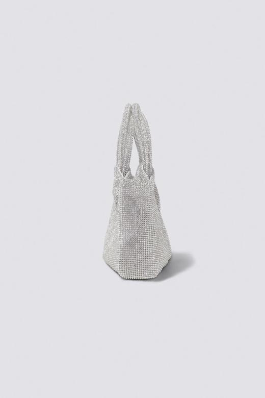 Jonathan Simkhai-ELLERIE CRYSTAL MINI BAG-Clear-乔纳森·希姆凯-女装-银色 商品图4