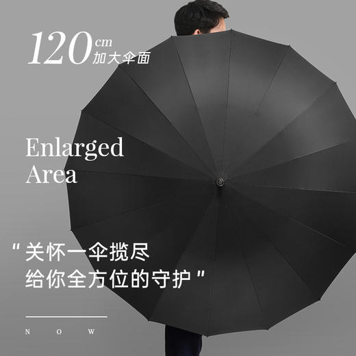 【原木折叠自动伞 抗风骨架大伞面】左都木柄全自动雨伞 单手一键开伞 高密度伞布 优选 商品图9