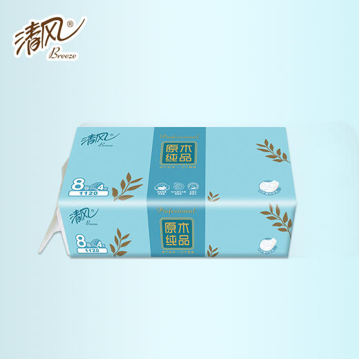 清风原木纯品3层100抽/包*4*6抽取式面巾纸BR40AQ 商品图0