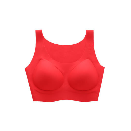 【比不穿还舒服】高弹贴身无尺码日系乳胶无钢圈哺乳文胸罩无痕舒适睡眠运动内衣女 商品图5