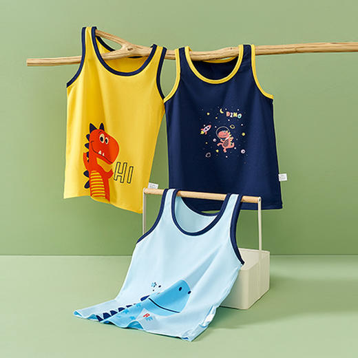 儿童背心男童春秋内穿夏季纯棉薄款小男孩宝宝内衣外穿中大童无袖_HLY 商品图7