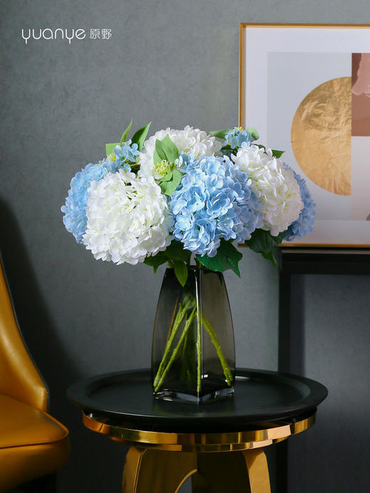 绣球花保湿逼真手感仿真花客厅餐桌茶几装饰高端大朵假花束摆设件 商品图0