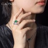 GAONAS 925银锆石戒指 高纳仕 轻奢气质绿色蛇骨戒指GJ041966 商品缩略图3