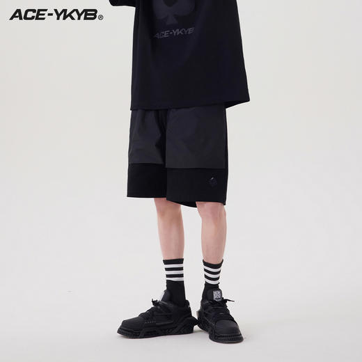 YKYB 23SS黑桃贴布字母短裤城市户外风宽松速干五分裤工装休闲裤 商品图2