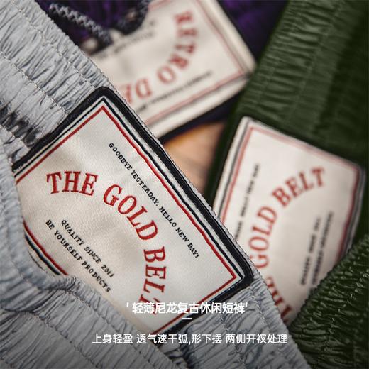 工装优选 美式复古尼龙速干短裤薄款透气直筒运动篮球五分裤男夏 商品图1